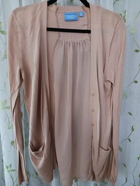 M Simply Vera Wang Tie-Back Light Cardigan